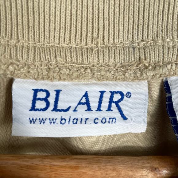 Blair Long Sleeve Snap Front Sweater Canvas Jacket Beige Women's Size XL - Picture 4 of 9